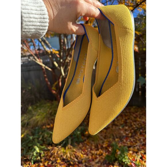 Rothy's Women's 9 Yellow Pointed Toe Flat - Picture 5 of 10